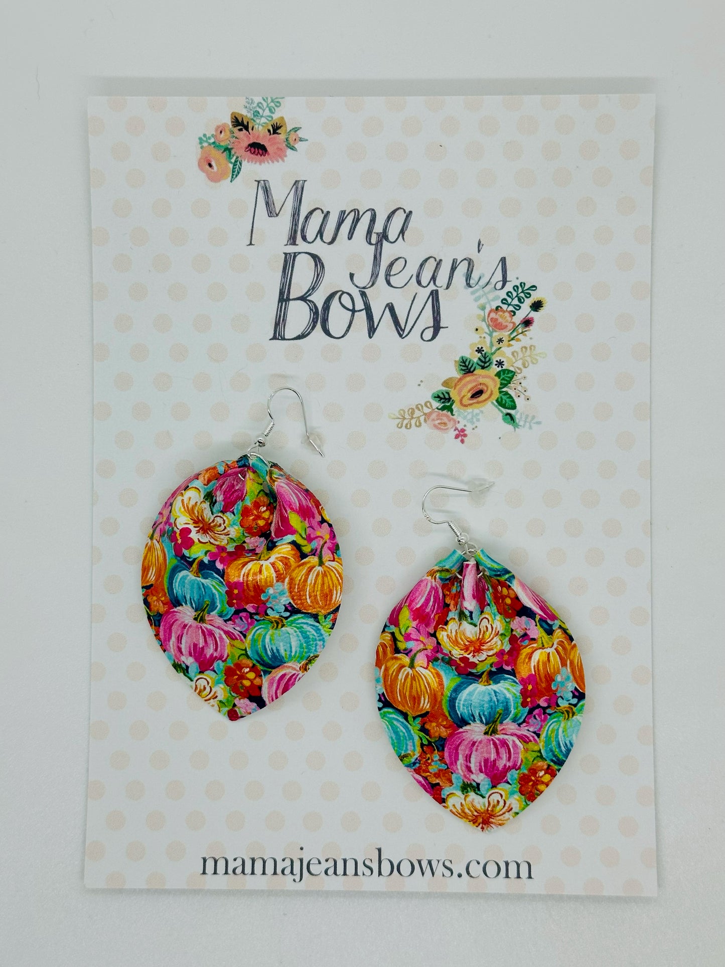 Neon Pumpkins Earrings