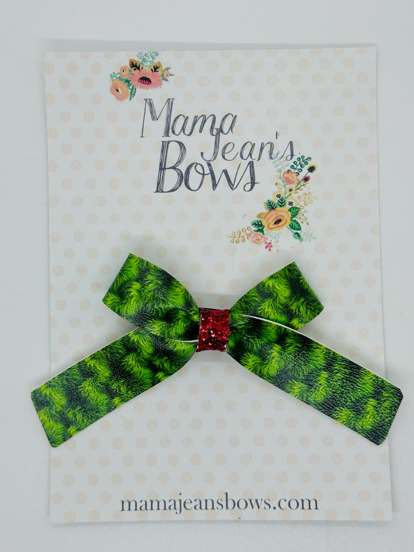 Grinch Hair Lux Hair Bow