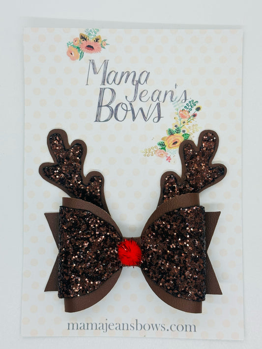 Rudolf Hair Bow