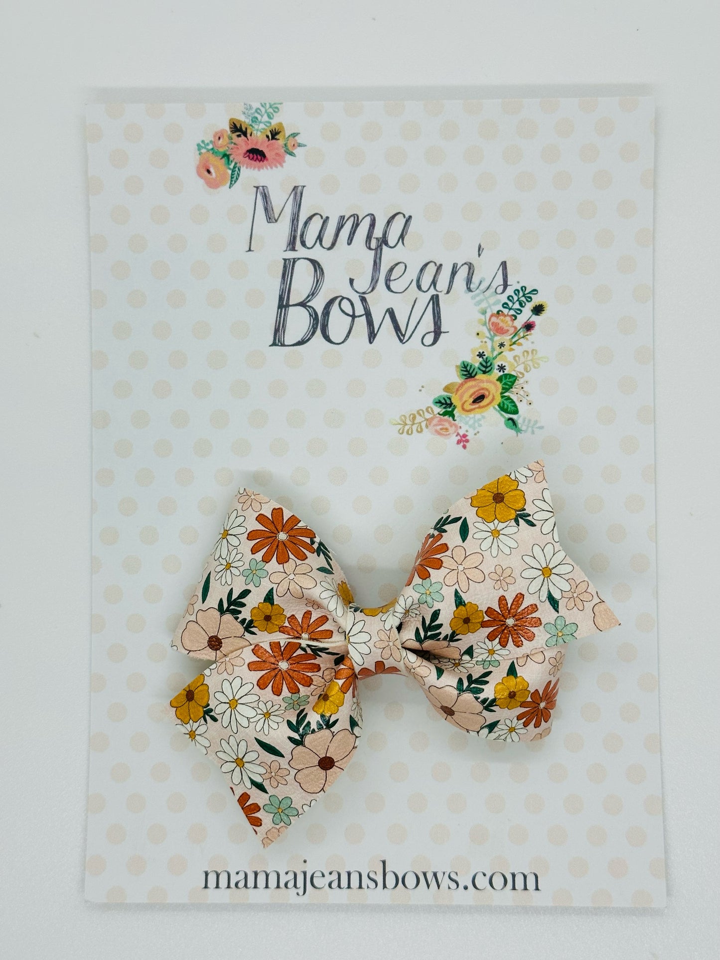 Neutral Blooms Pink Whitley Hair Bow