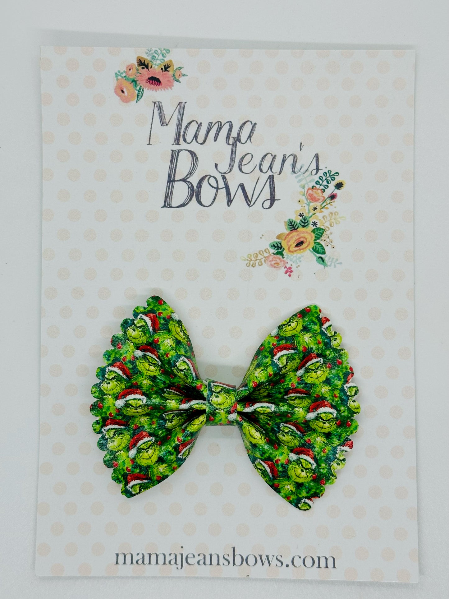 Grinch Pinch Hair Bow