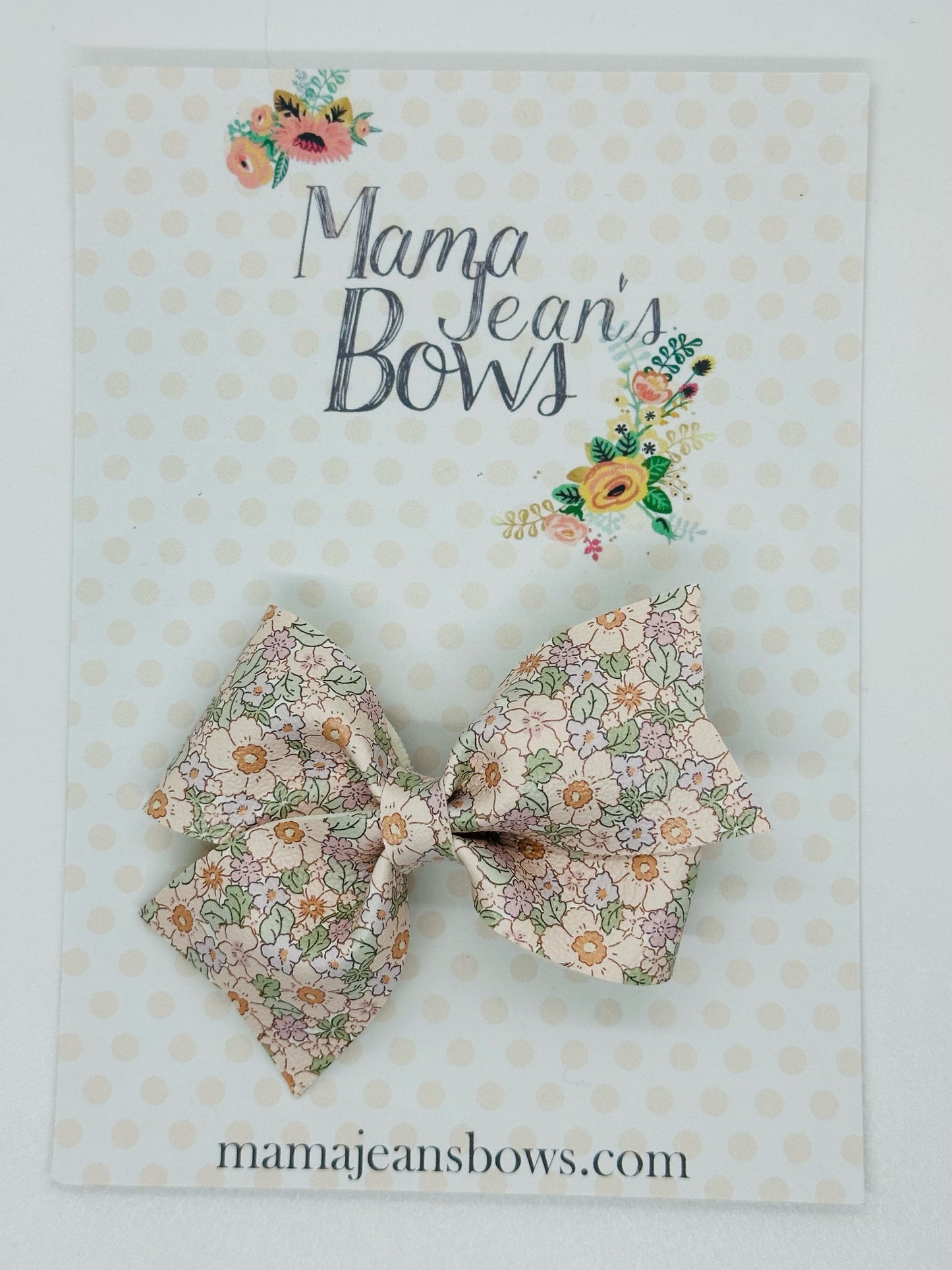 Spring Floral Whitley Hair Bow