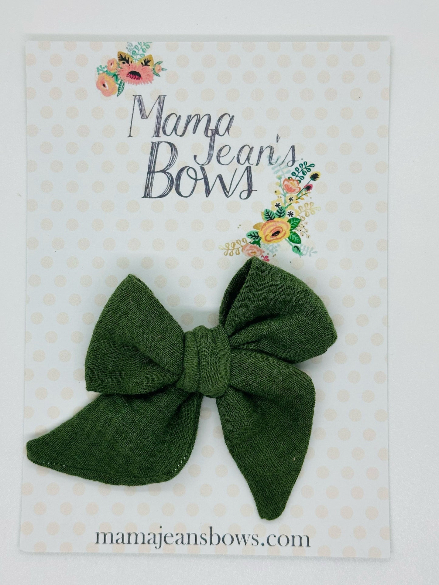 Leprechaun Green Hand Tied Hair Bow