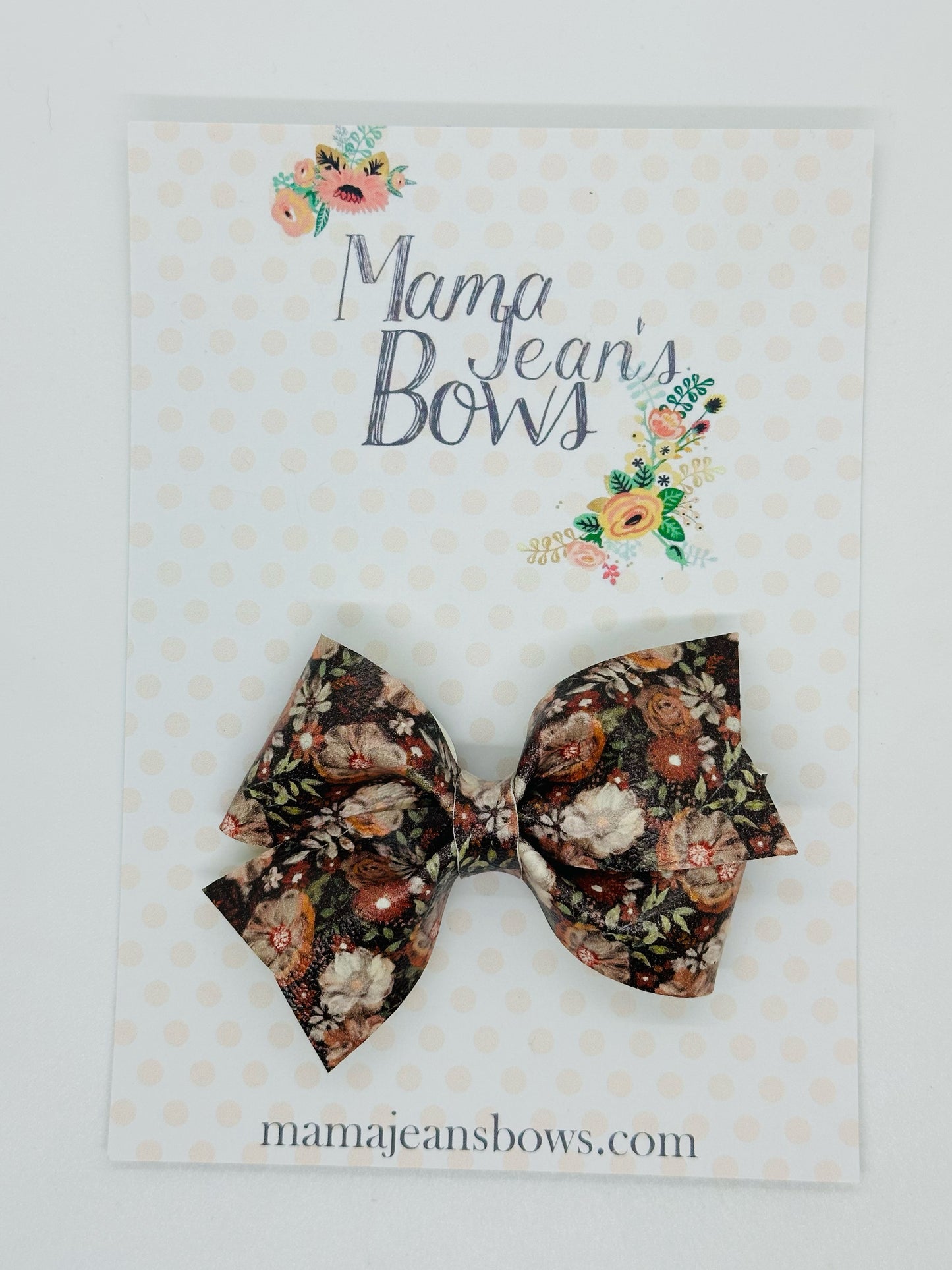 Loraine Floral Whitley Hair Bow