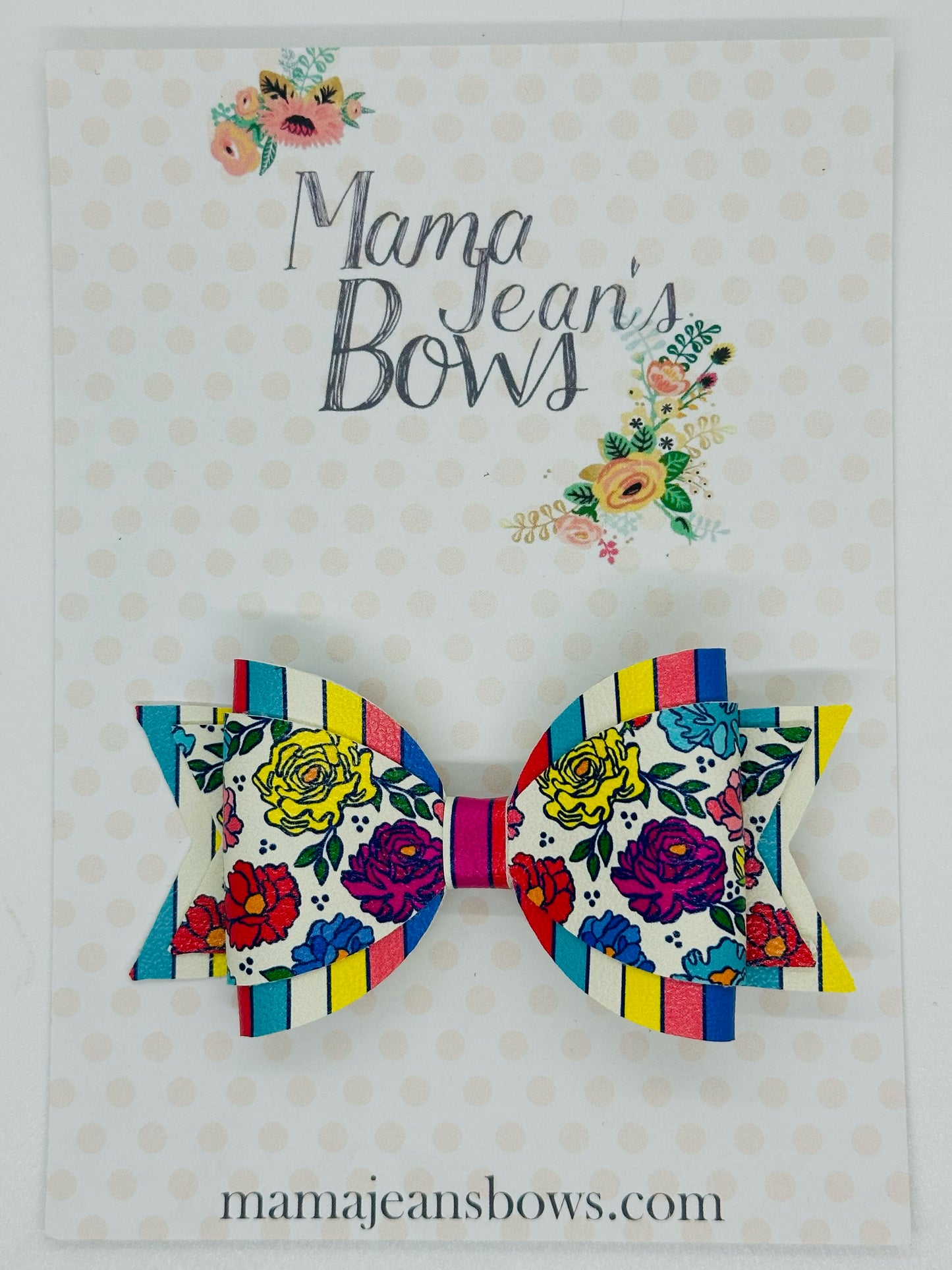 Bright Flowers Carolyn Hair Bow