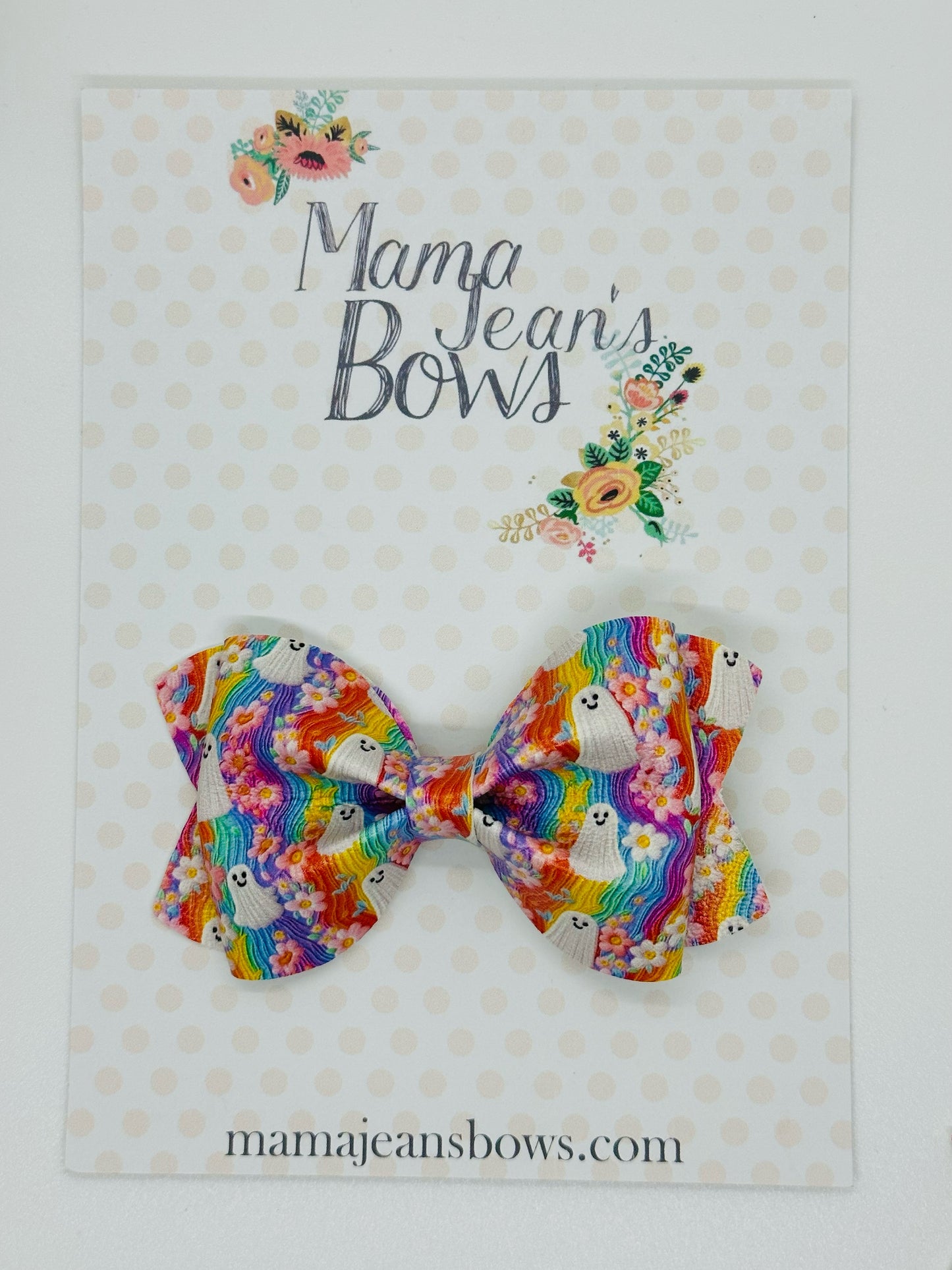 Groovy Ghosts LouAnn Hair Bow