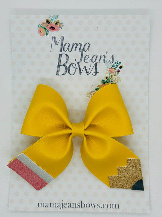 Yellow Pencil Carissa Hair Bow