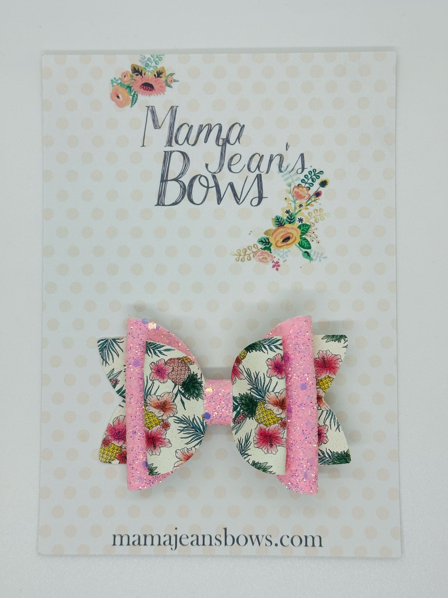 Aloha Pineapple Classic Hair Bow