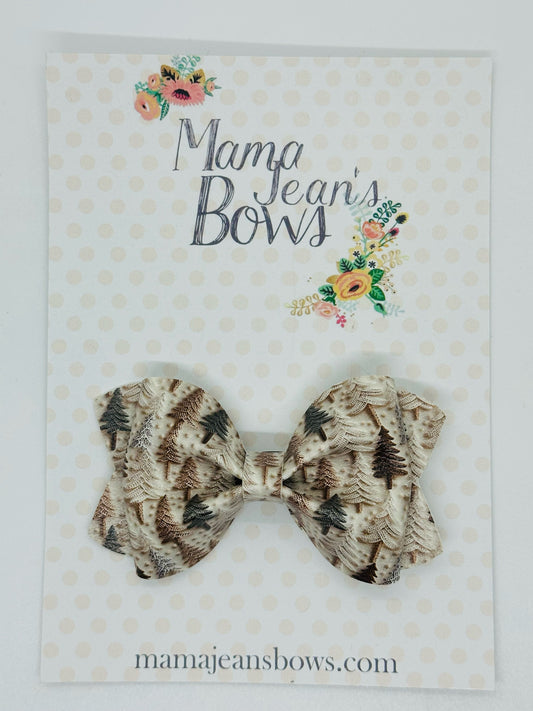 Cream Trees LouAnn Hair Bow