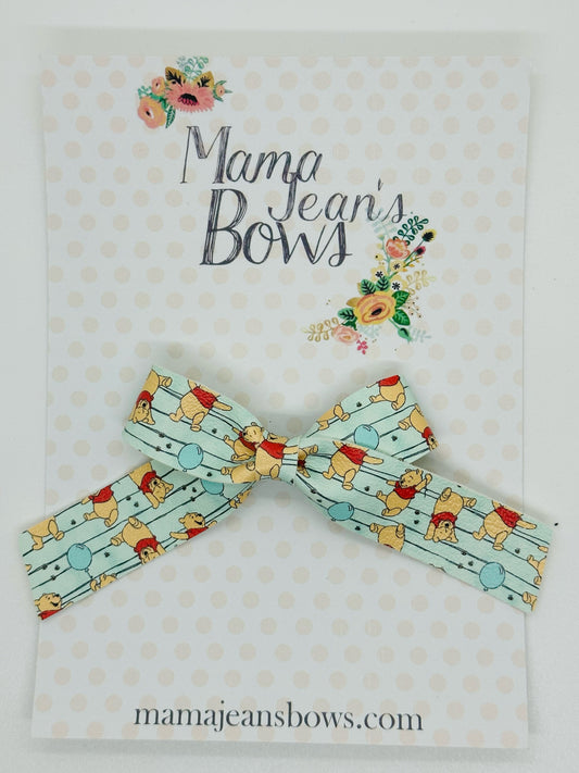 Pooh Bear Lux Hair Bow