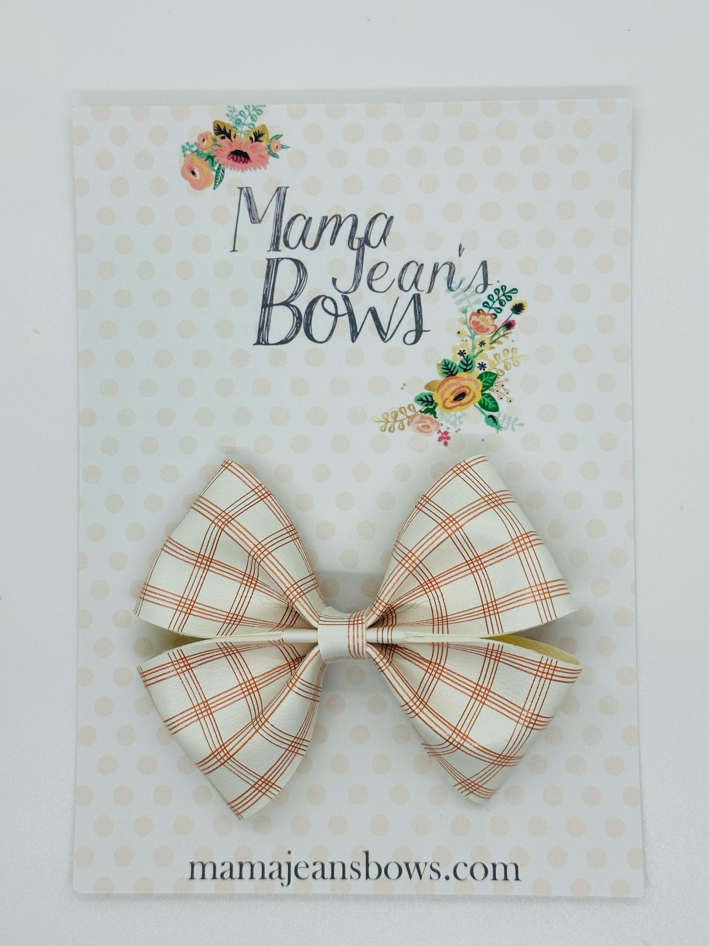 Orange Lines Taylor Hair Bow