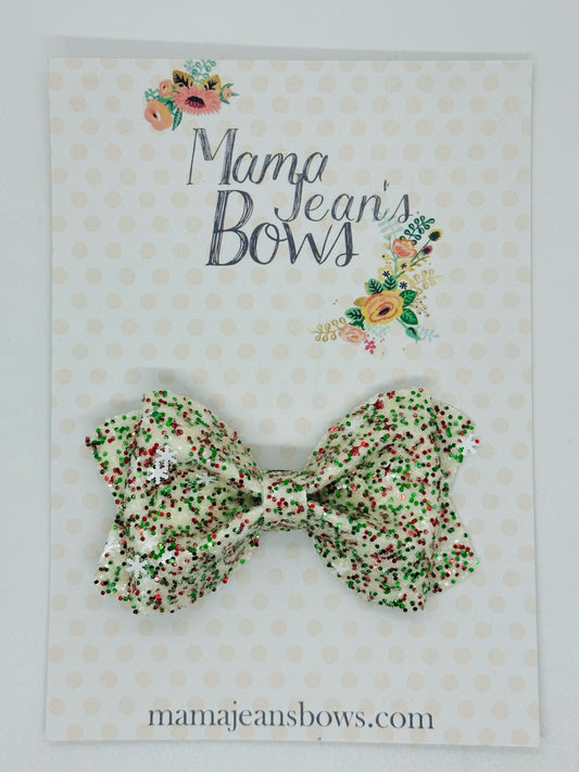 Snowflake Sugar Cookie LouAnn Hair Bow