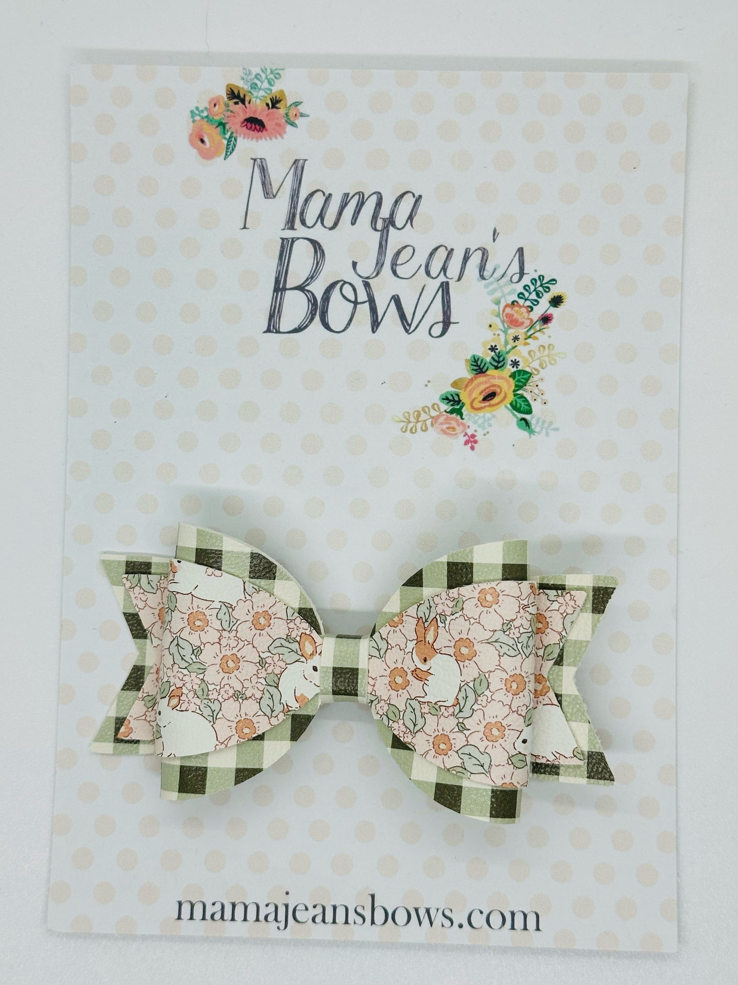 Bunny Floral Carolyn Hair Bow