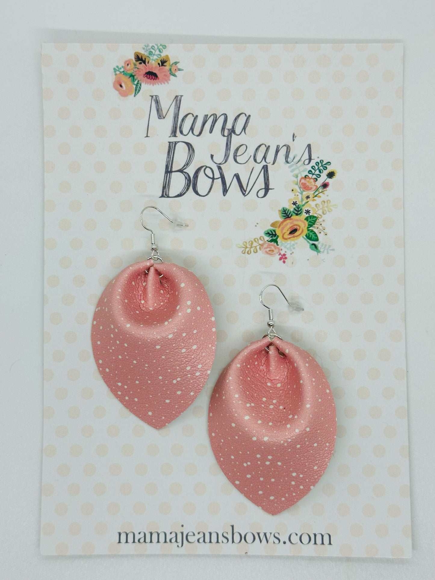 Pink Snow Earrings