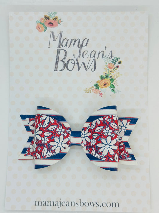 Sketchy Florals Carolyn Hair Bow