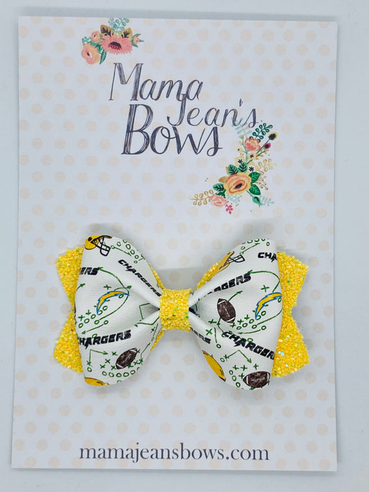 Chargers LouAnn Hair Bow