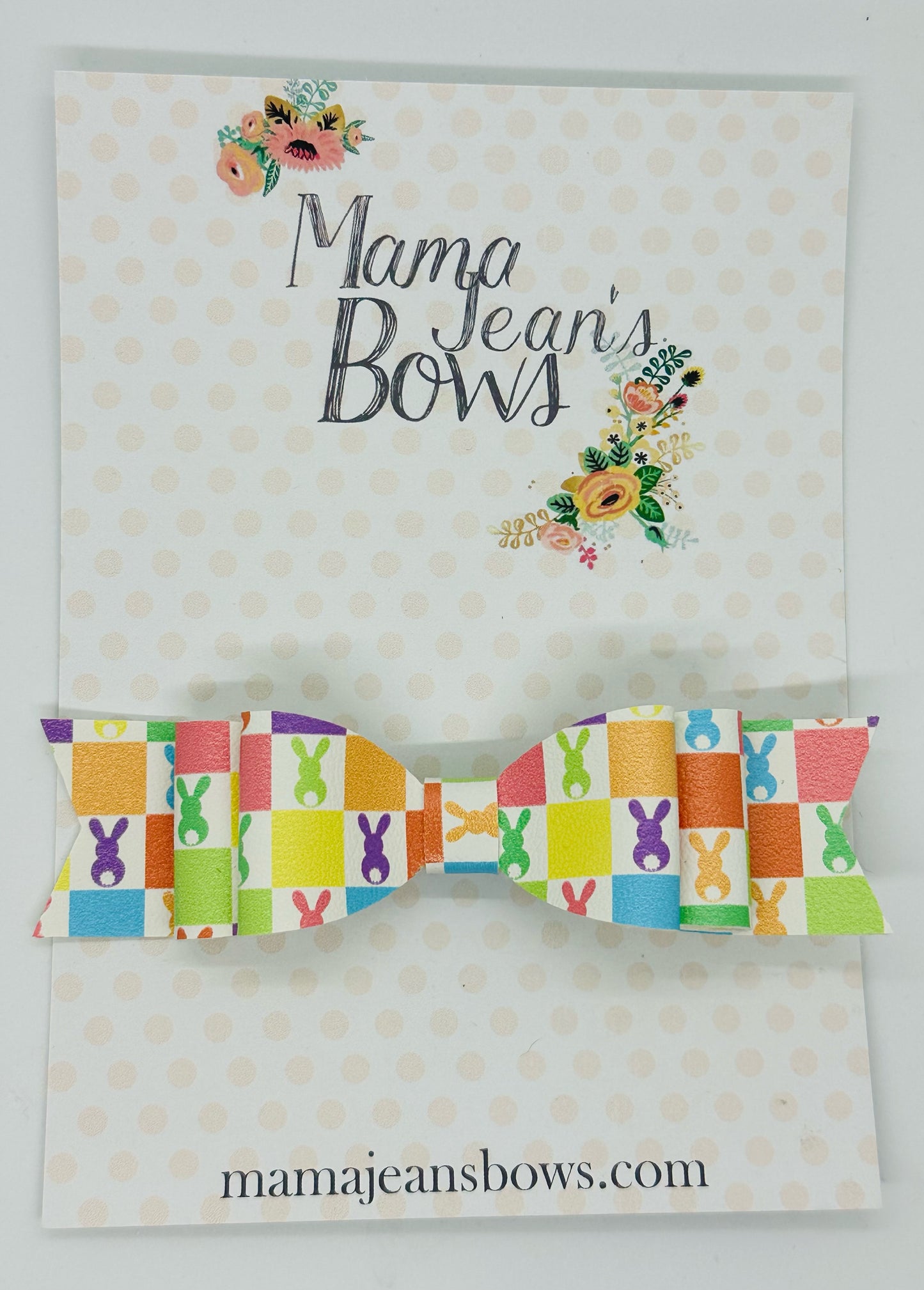 Checkered Peeps Gloria Hair Bow