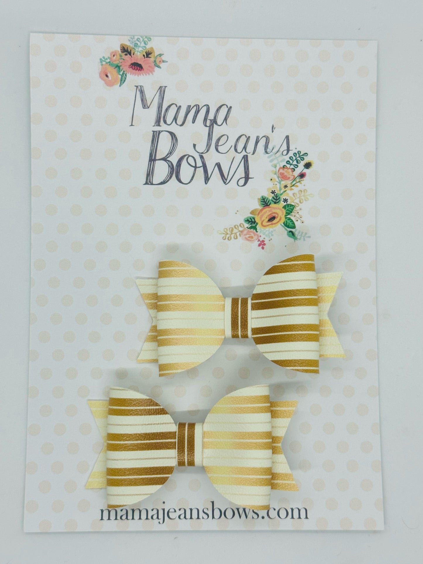 Yellow Gold Pastel Stripes Piggy Set