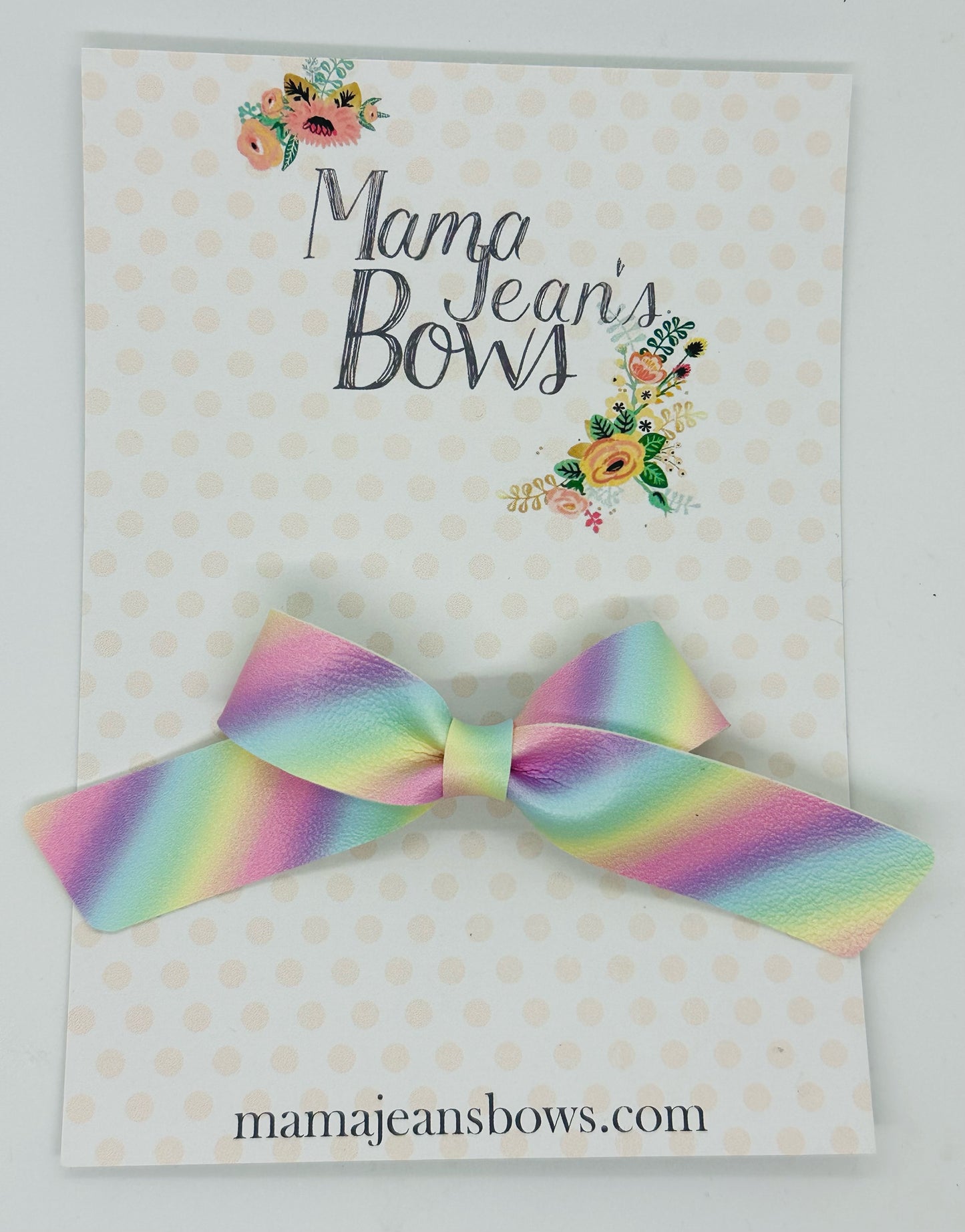 Pastel Rainbow Lux Hair Bow