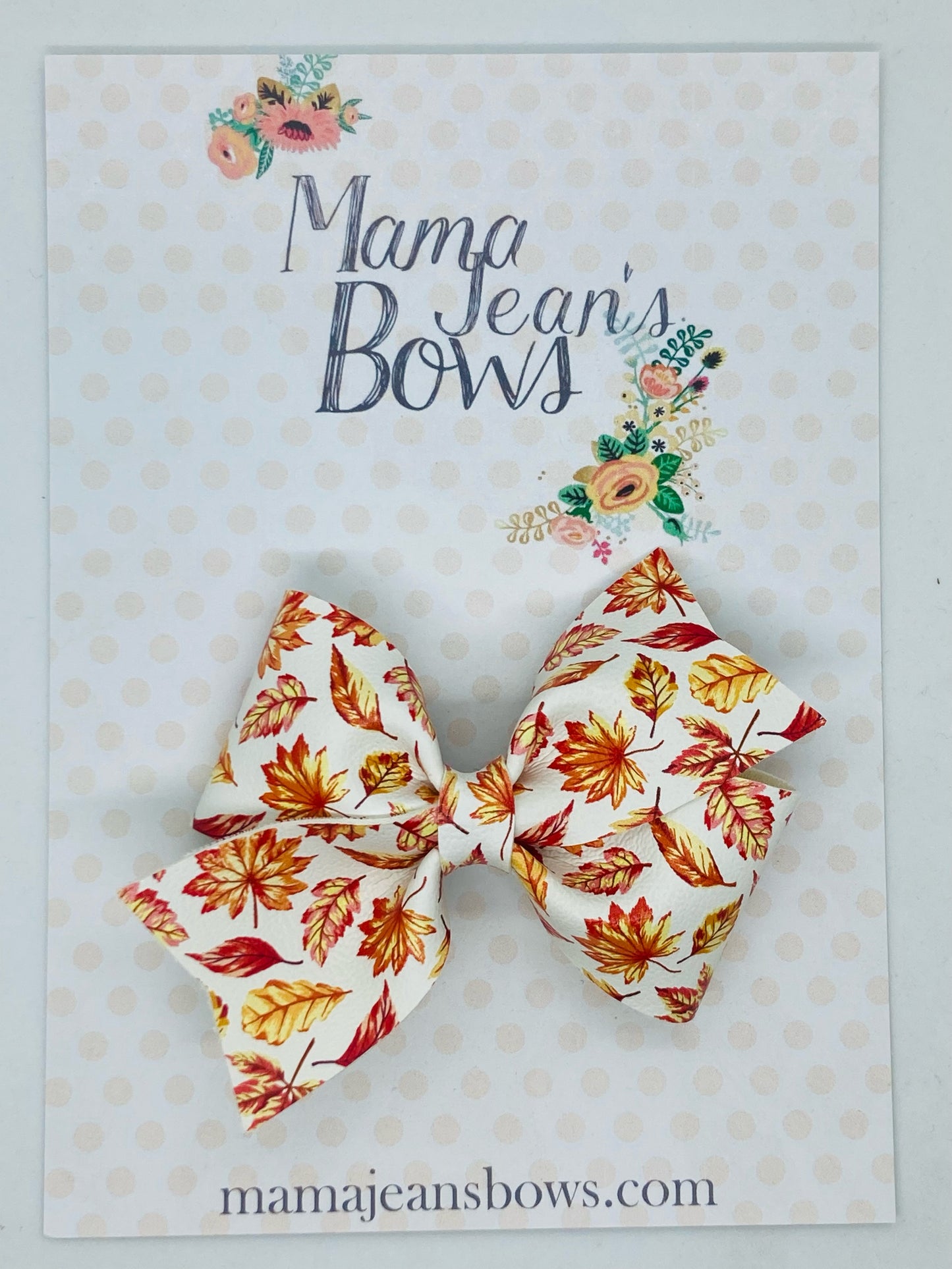 Fall Leaves Whitley Hair Bow