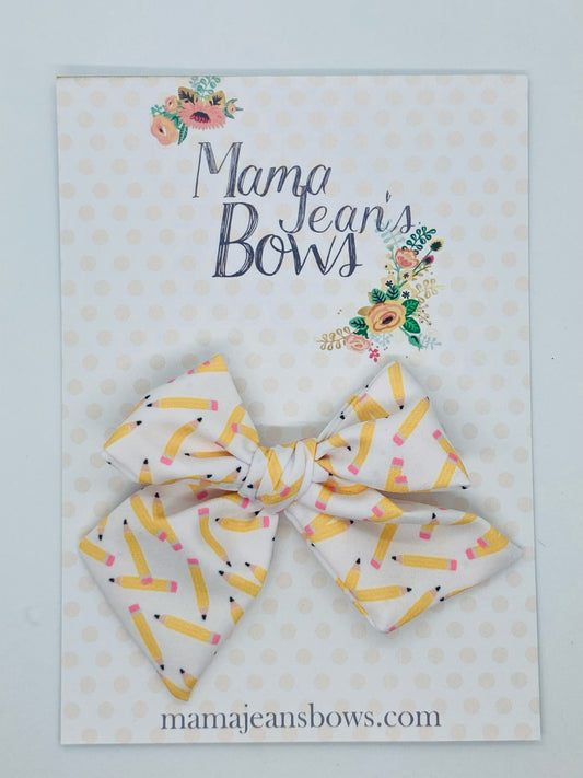 Pencil Hand Tied Bow