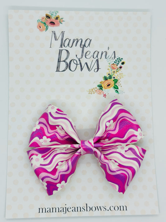 Purple Daisy Taylor Hair Bow