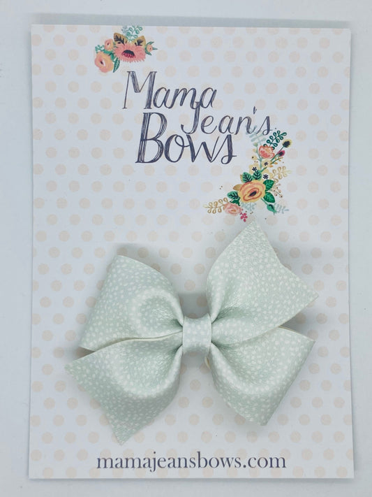 Grey Micro Dots Whitley Hair Bow