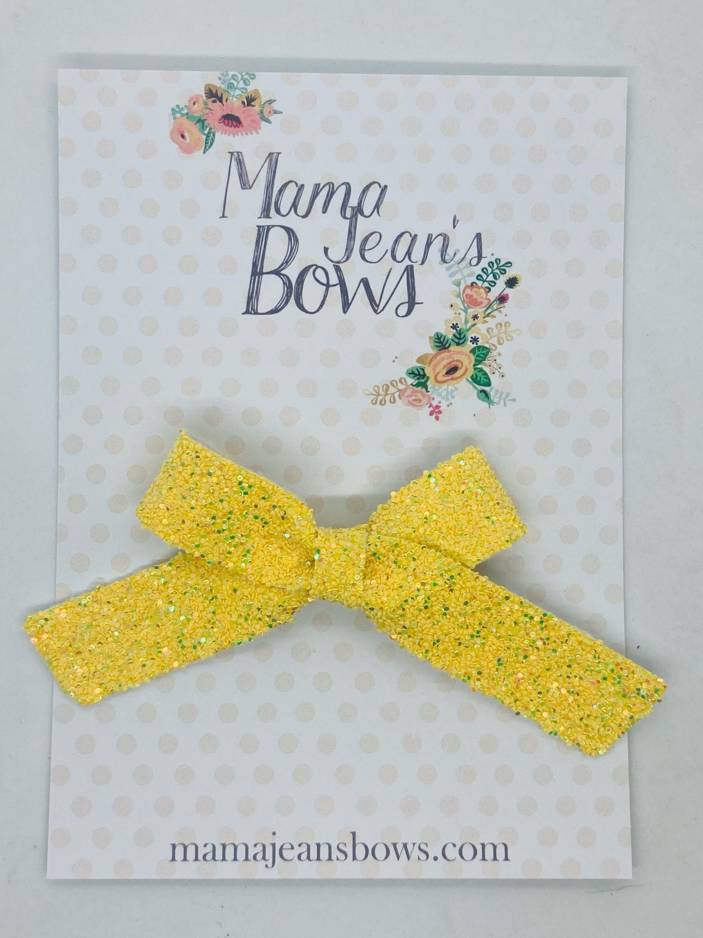 Lemon Drop Lux Hair Bow