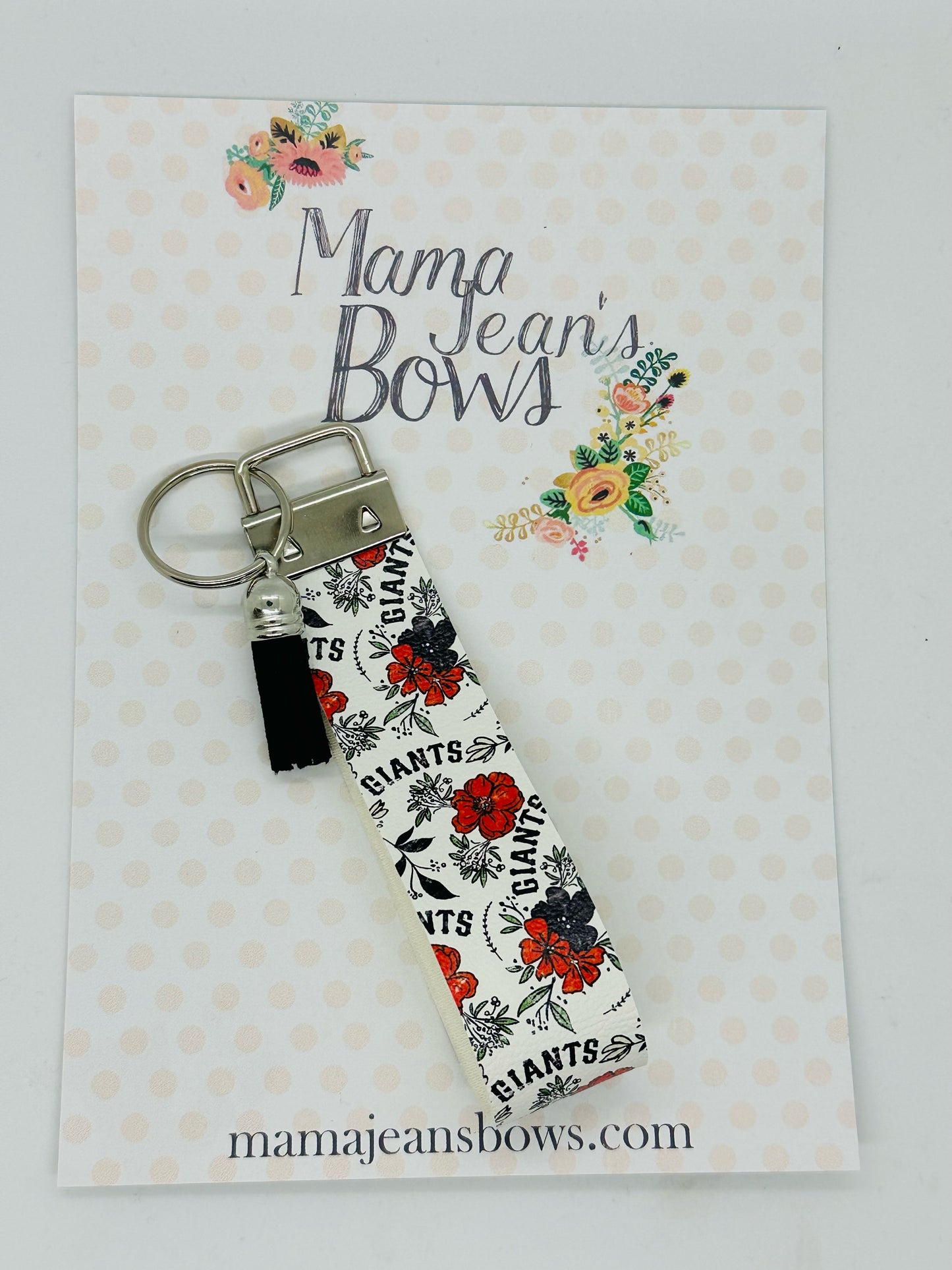 Giants Floral Keychain