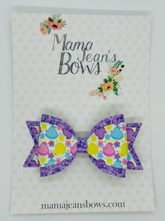 Bright Peep Chicks Carolyn Hair Bow